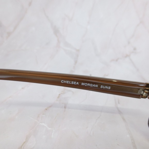 Chelsea Morgan Suns Womens Brown Rectangle Sunglasses CMS506 BR 58-18-135